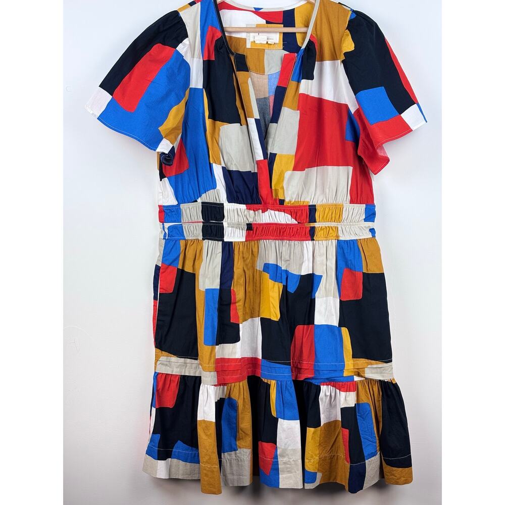 🎨 by Anthropologie Color Block Dress | XL | Geometric Print